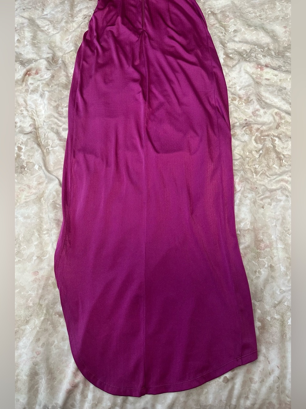 Bronx and Banco Magenta Wrap Maxi Dress with High Slit - Picture 16 of 16